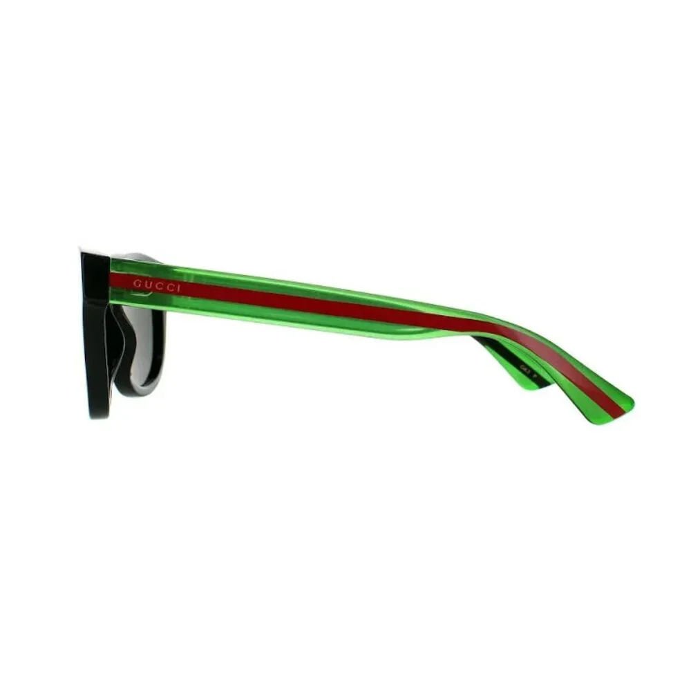 ❌SOLD❌New Gucci GG0003SN 006 52 - Black/Green Sunglasses - Picture 4 of 13